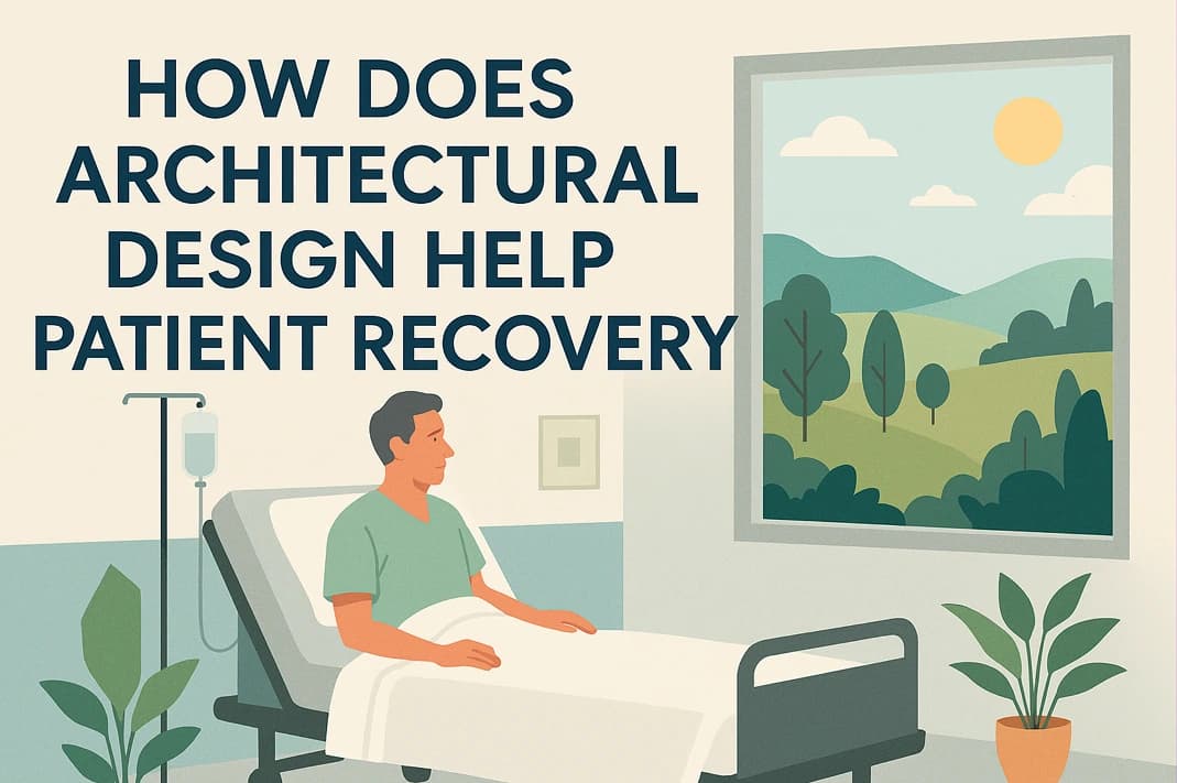 How does architectural design help patient recovery